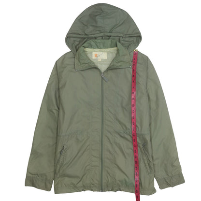 Womens UK Size 12 MD Sport Green Windbreaker Coat