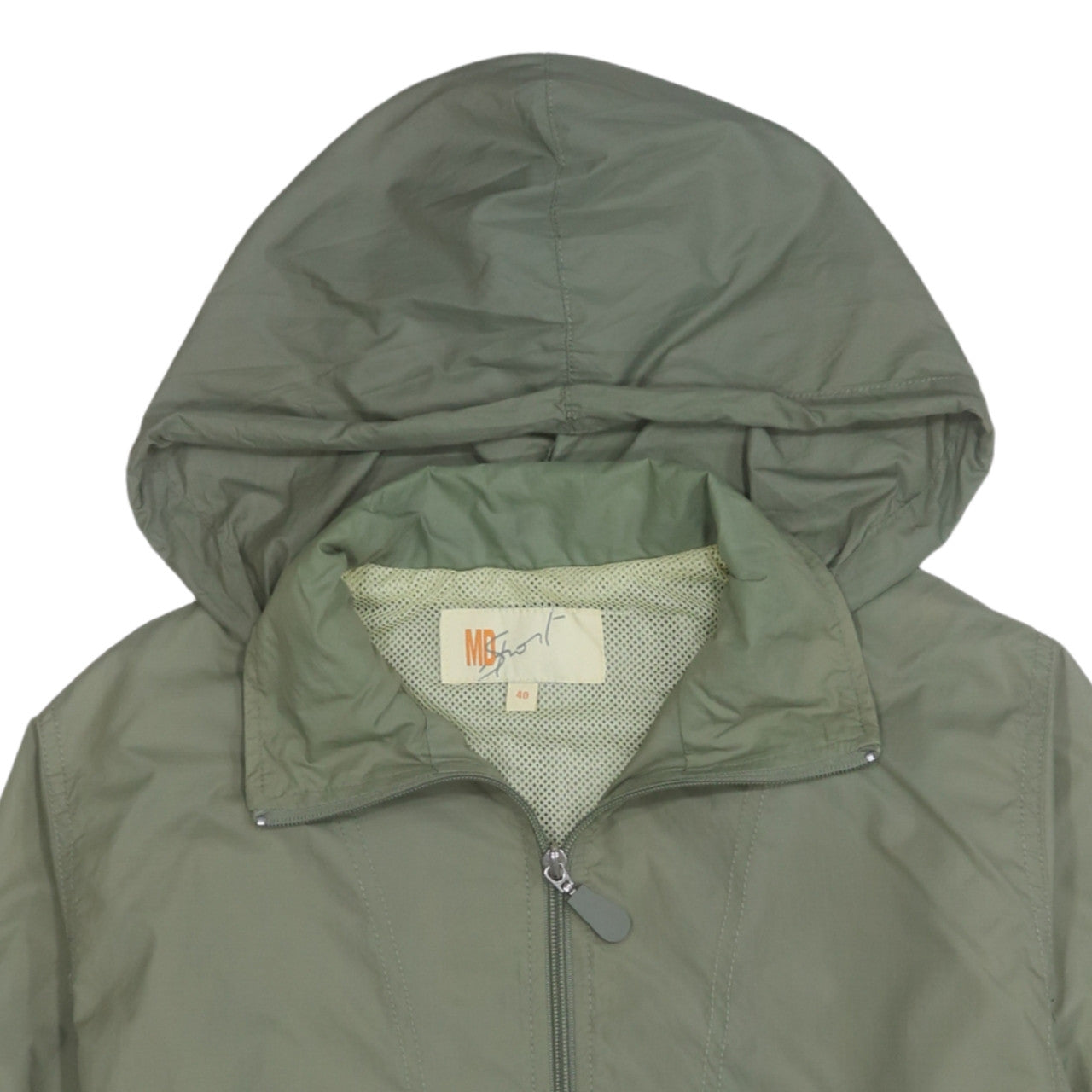Womens UK Size 12 MD Sport Green Windbreaker Coat