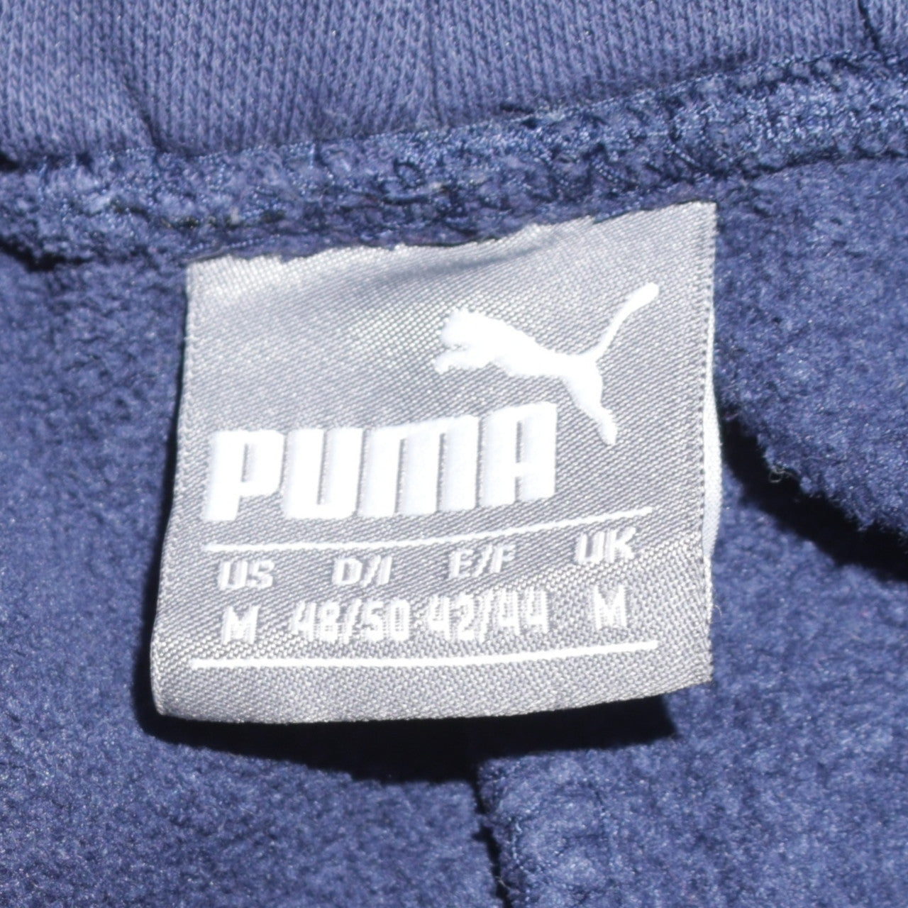 Mens UK Size M PUMA Regular Fit Jogger Blue Trousers