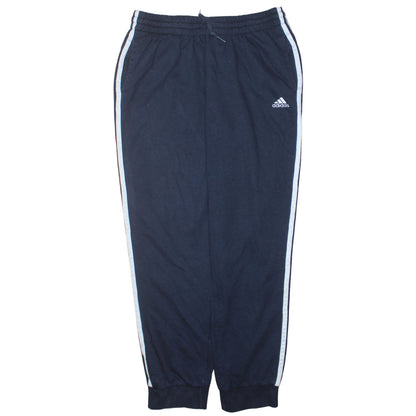 Adidas Women Black XL Track Pants with Side Stripes