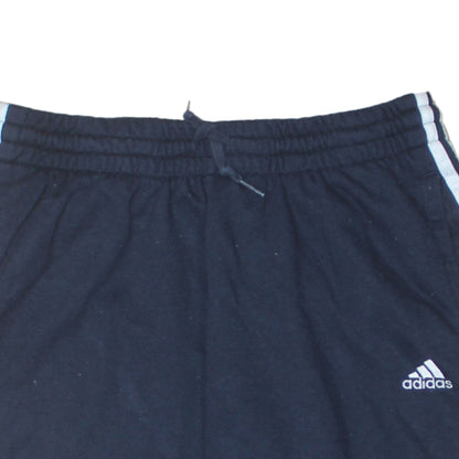Adidas Women Black XL Track Pants with Side Stripes