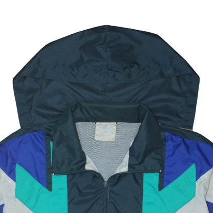 Adidas Women’s Blue 90s Retro Windbreaker Jacket Size L