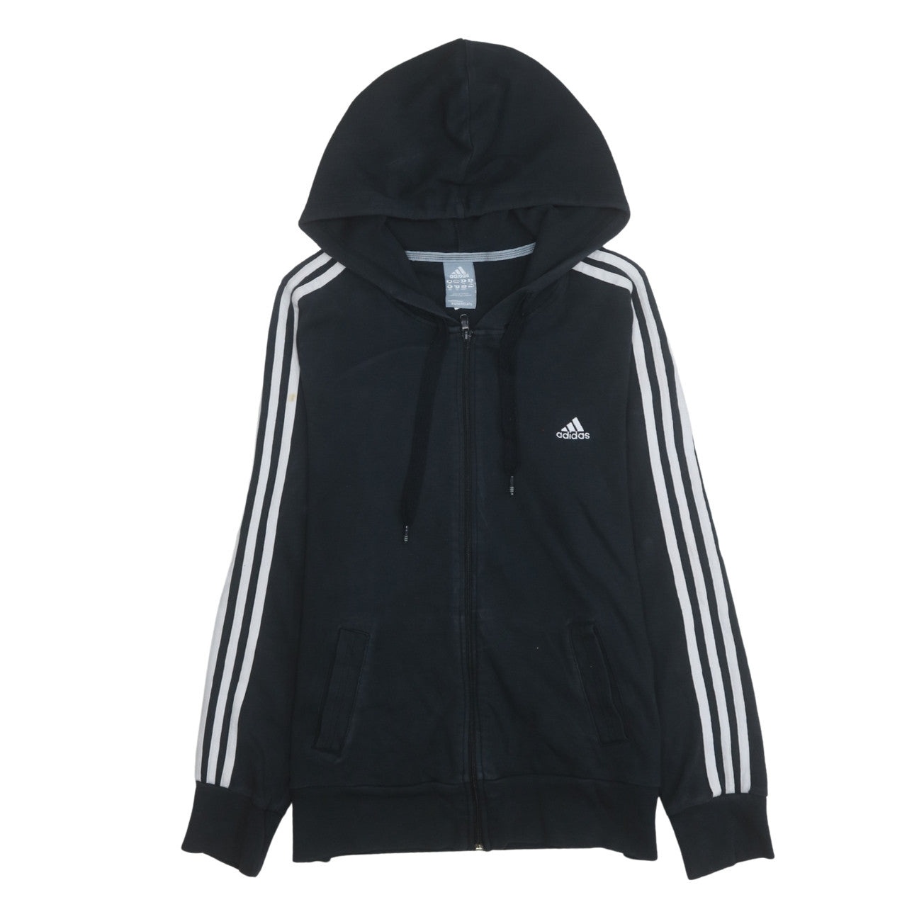 Womens UK Size 20 adidas Black Full Zip Hoodie