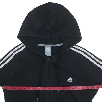 Womens UK Size 20 adidas Black Full Zip Hoodie