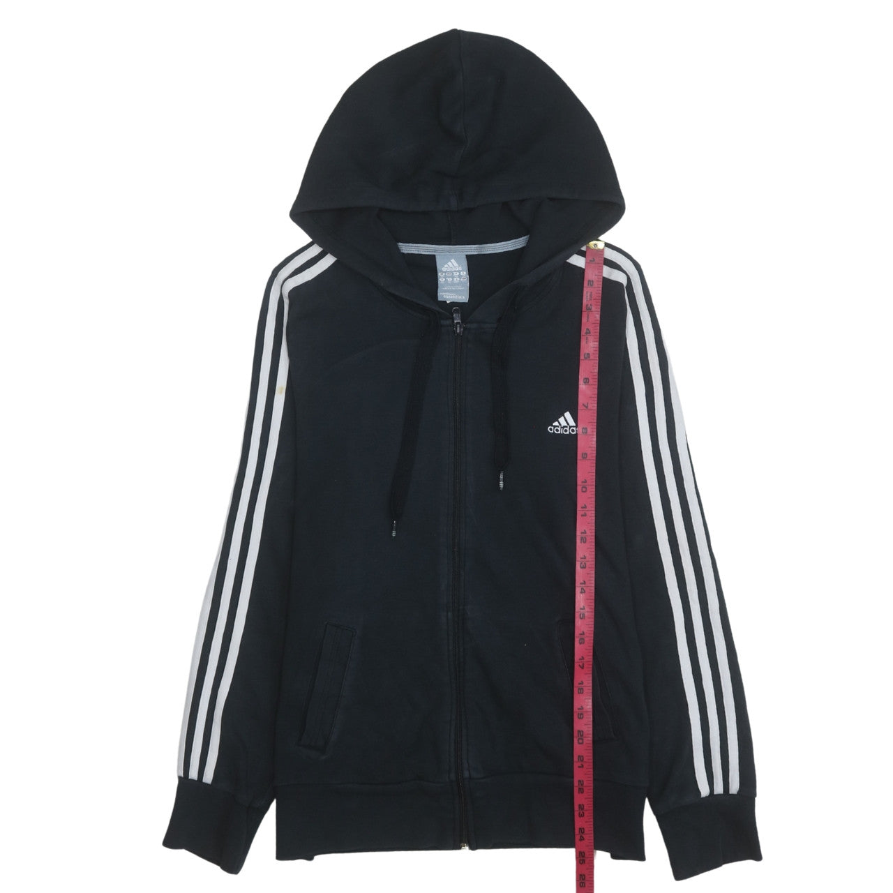 Womens UK Size 20 adidas Black Full Zip Hoodie