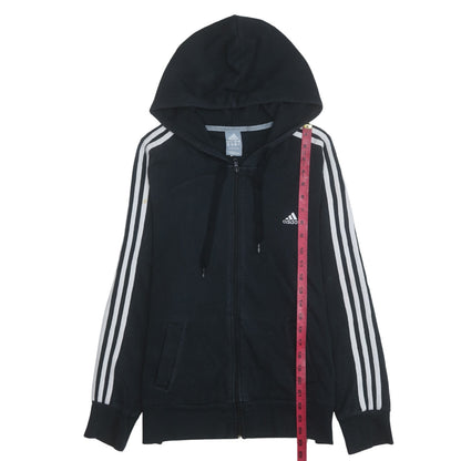 Womens UK Size 20 adidas Black Full Zip Hoodie