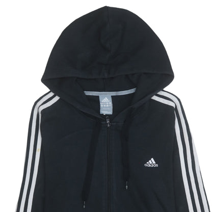 Womens UK Size 20 adidas Black Full Zip Hoodie