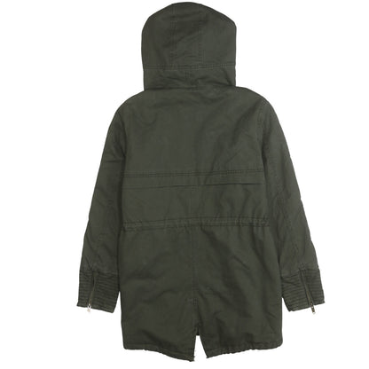 Z Design Women's Green Hooded Parka Jacket Size L