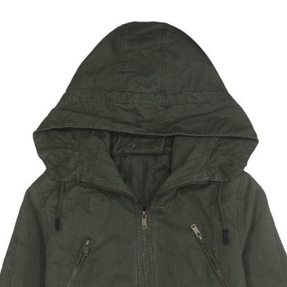 Z Design Women's Green Hooded Parka Jacket Size L