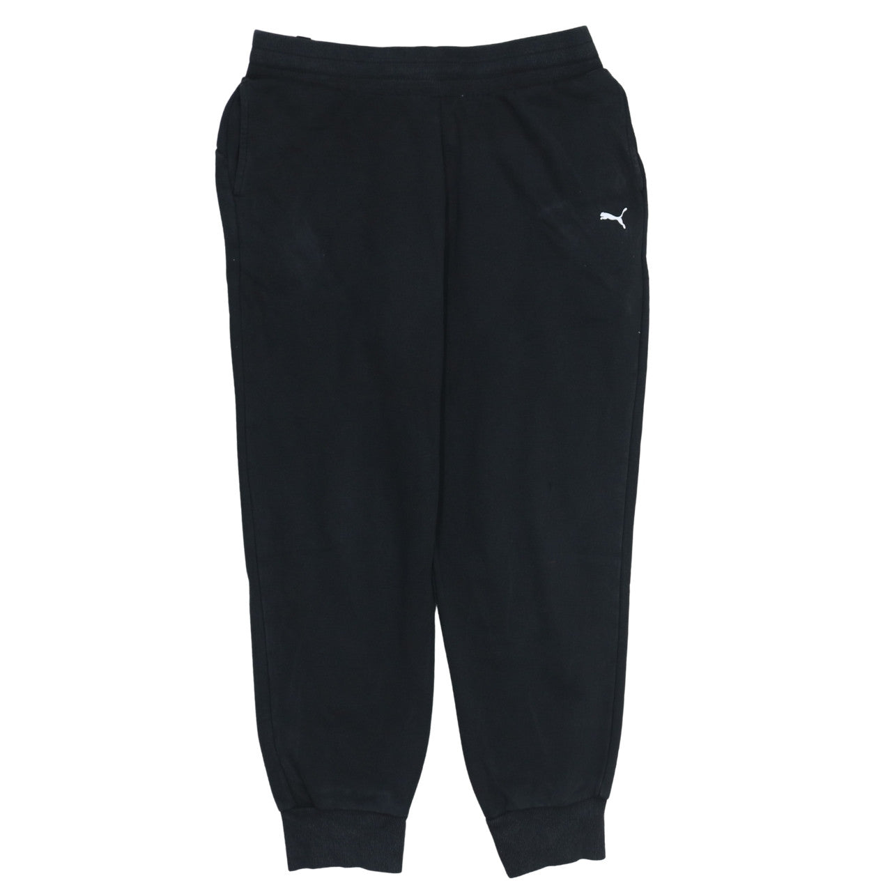 Mens UK Size M PUMA Regular Fit Jogger Black Trousers