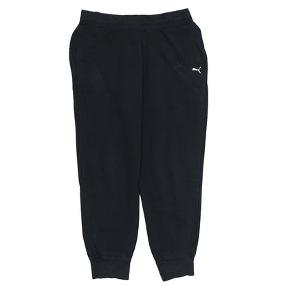 Mens UK Size M PUMA Regular Fit Jogger Black Trousers