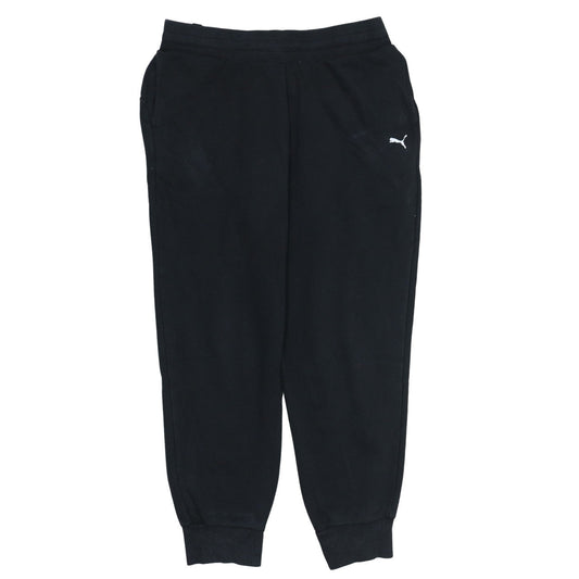 Mens UK Size M PUMA Regular Fit Jogger Black Trousers