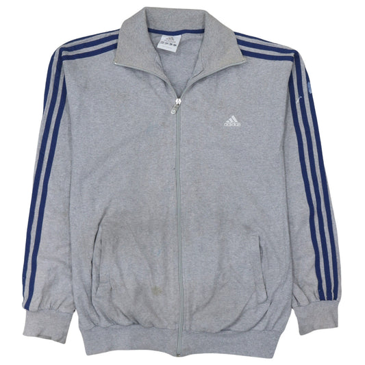 Adidas Men's Grey Small Track Jacket Full Zip Sportswear