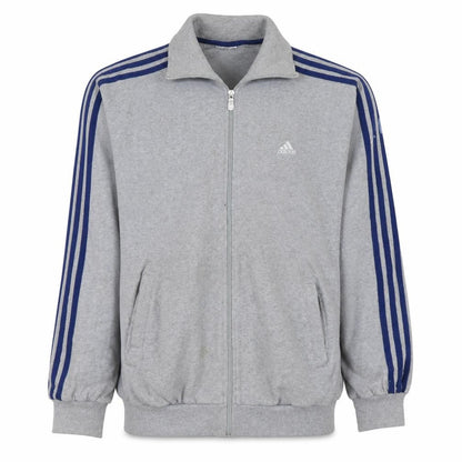 Adidas Men's Grey Small Track Jacket Full Zip Sportswear