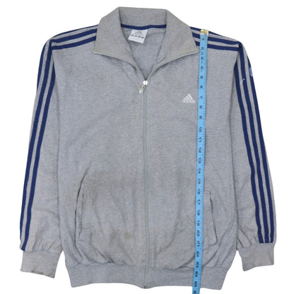 Adidas Men's Grey Small Track Jacket Full Zip Sportswear