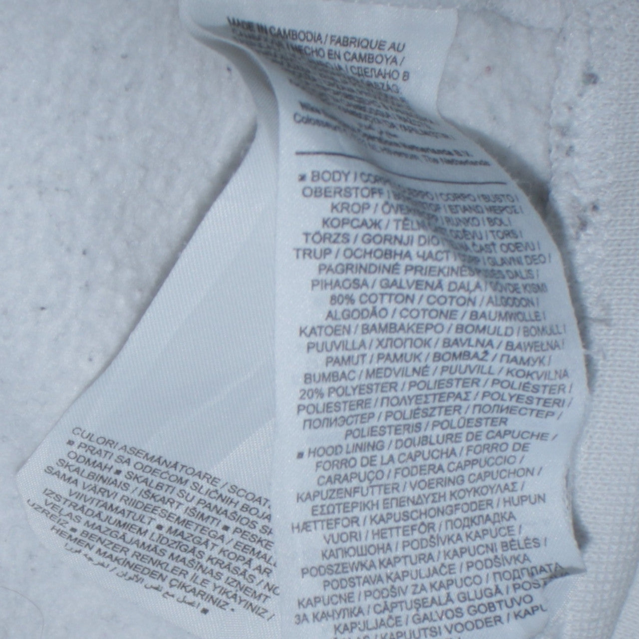 Mens UK Size XS Nike White Pullover Hoodie
