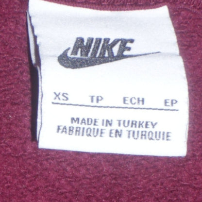 Mens UK Size XS Nike Red Pullover Hoodie