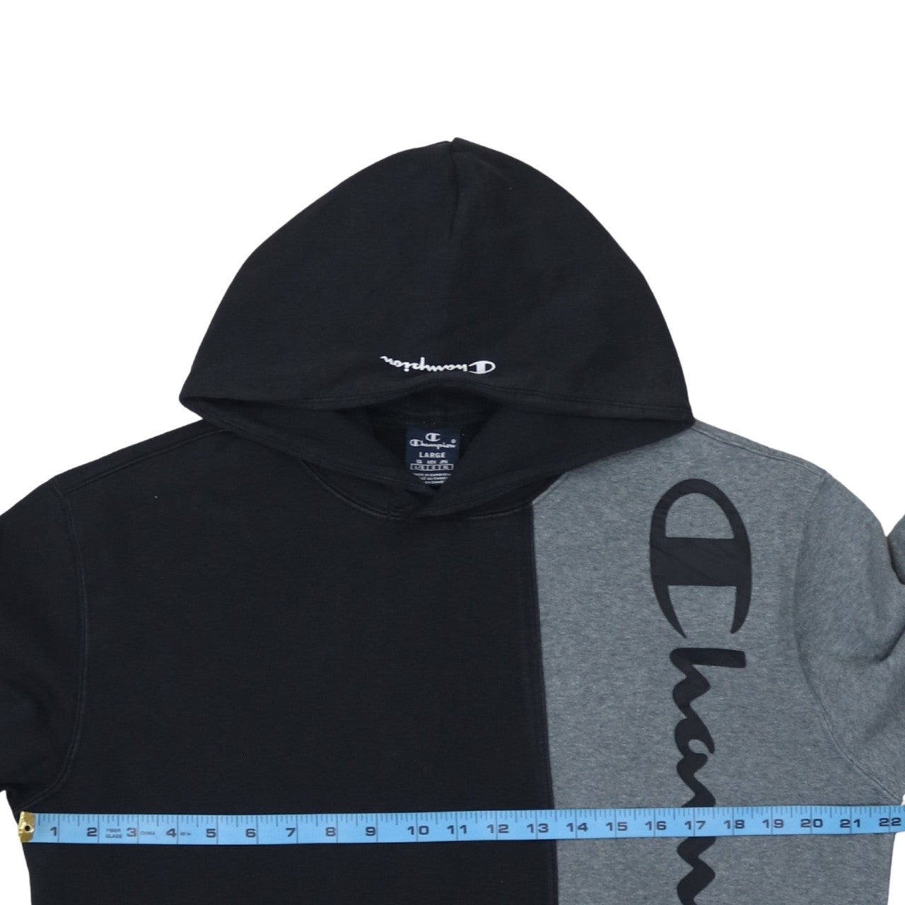 Mens UK Size L Champion Multicoloured Pullover Hoodie