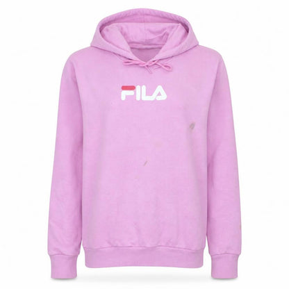 Womens UK Size M FILA Pink Pullover Hoodie