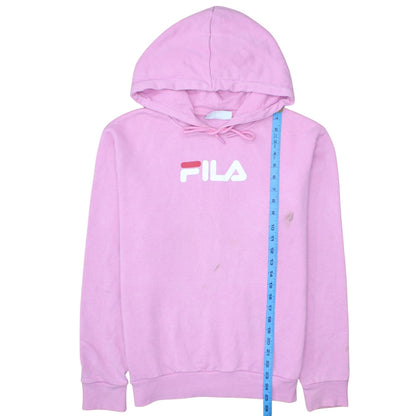 Womens UK Size M FILA Pink Pullover Hoodie