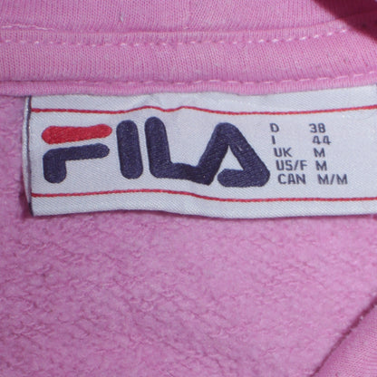 Womens UK Size M FILA Pink Pullover Hoodie