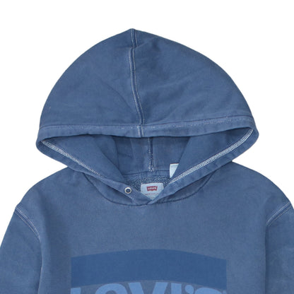Mens UK Size M Levi's Blue Pullover Hoodie