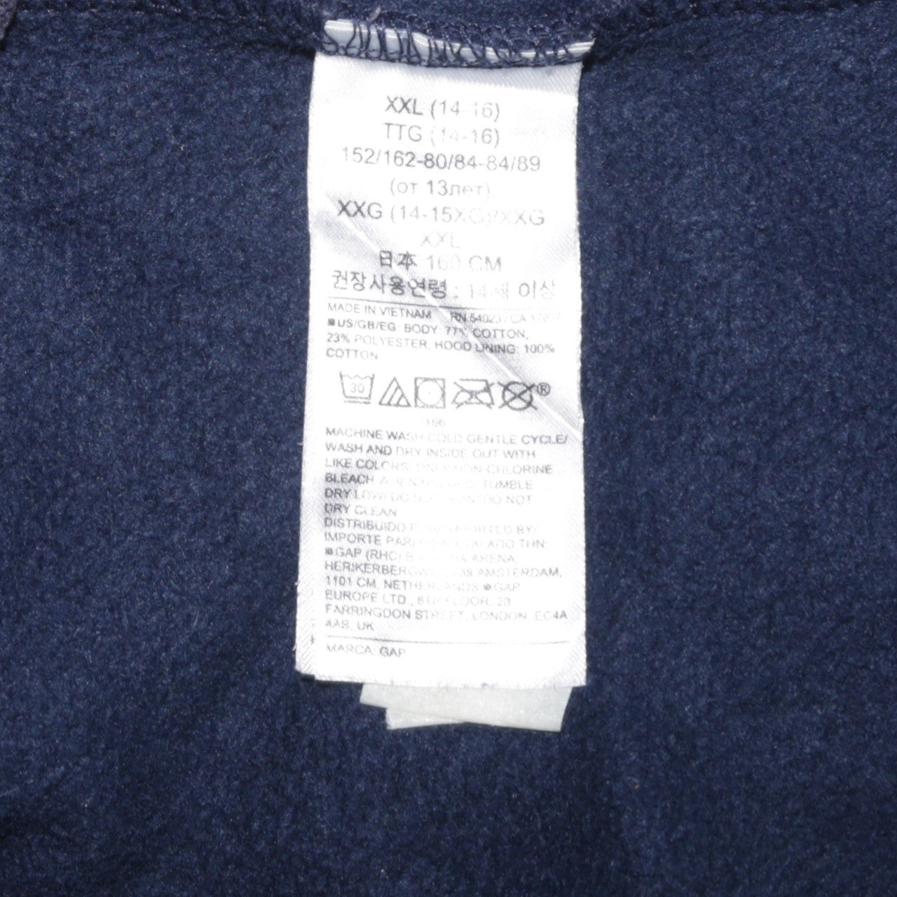 Girls UK Size 14-16 Years Gap Black Pullover Hoodie