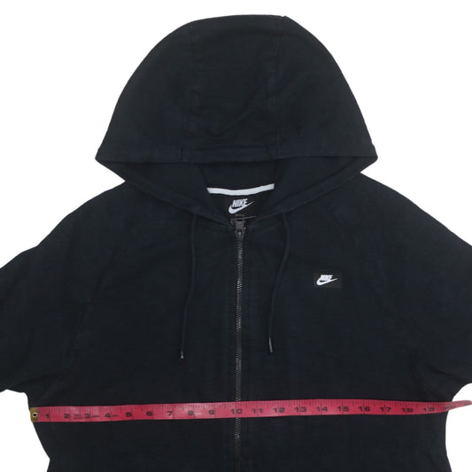 Mens UK Size M Nike Black Full Zip Hoodie