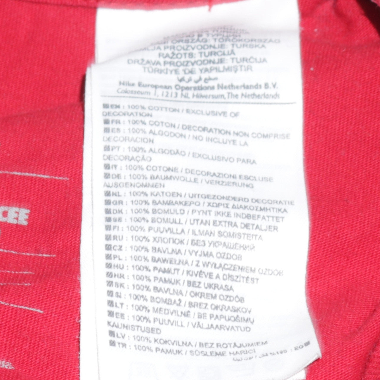 Mens UK Size L Nike Red  T-Shirt