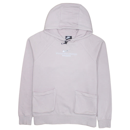 Womens UK Size M Nike Beige Pullover Hoodie