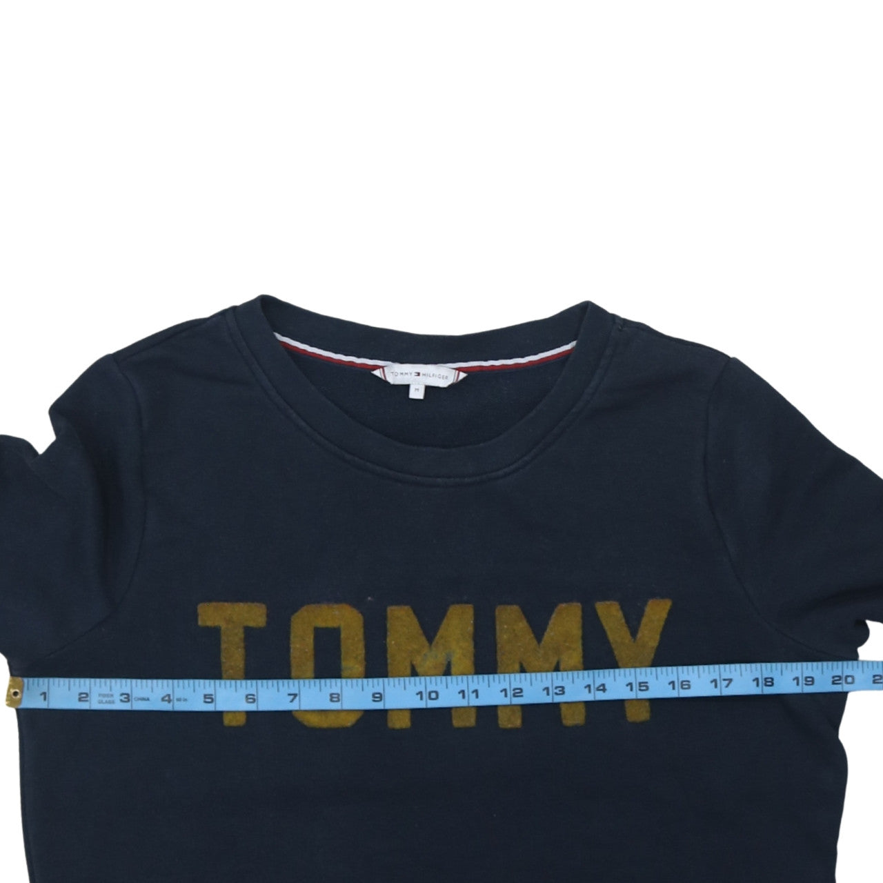 Mens UK Size M Tommy Hilfiger Blue Pullover Sweatshirt