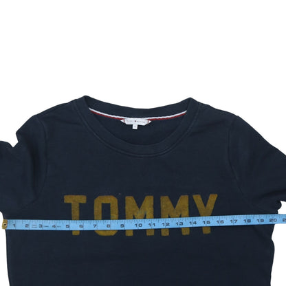 Mens UK Size M Tommy Hilfiger Blue Pullover Sweatshirt