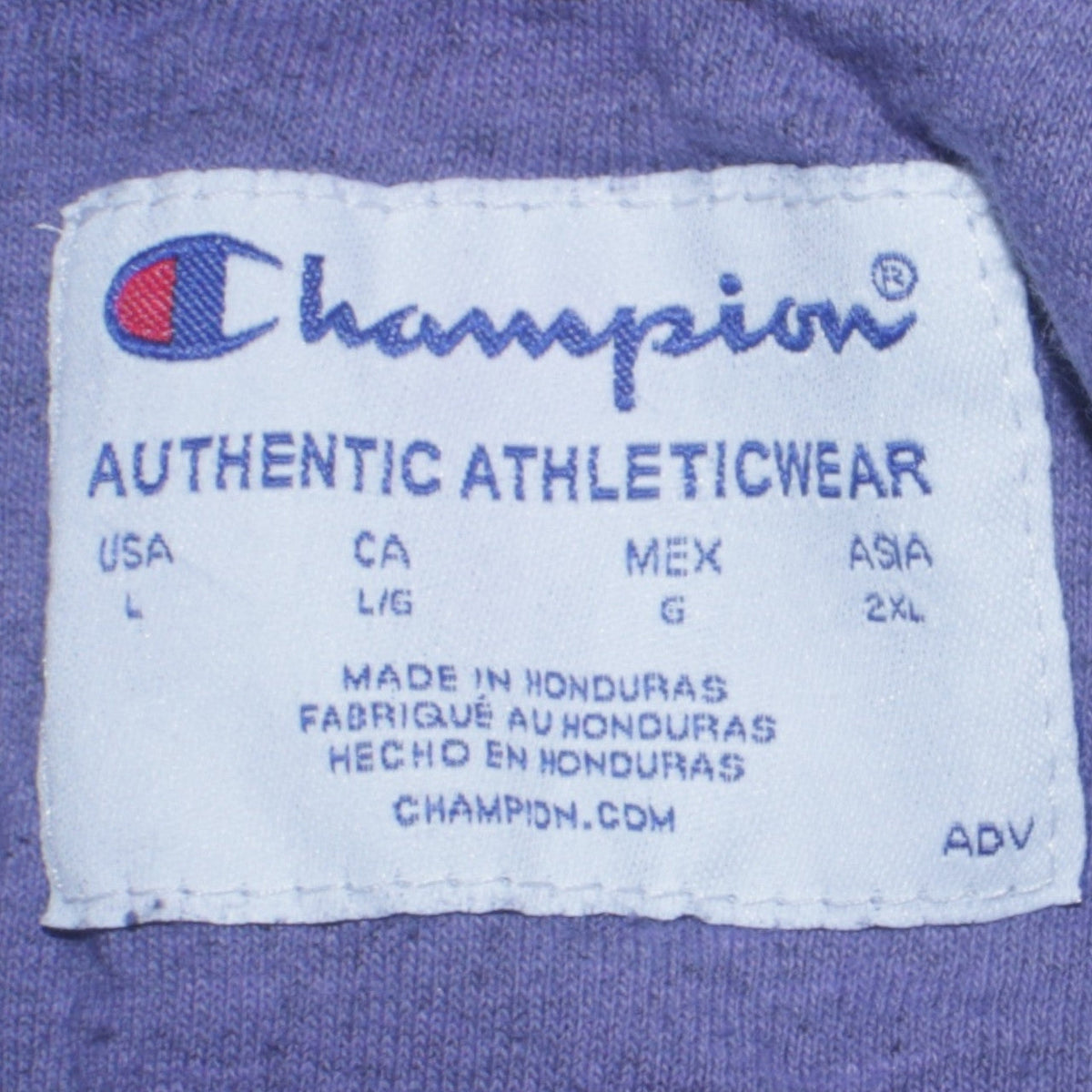 Womens UK Size L Champion Purple Pullover Hoodie