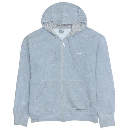 Mens UK Size L Nike Grey Full Zip Hoodie