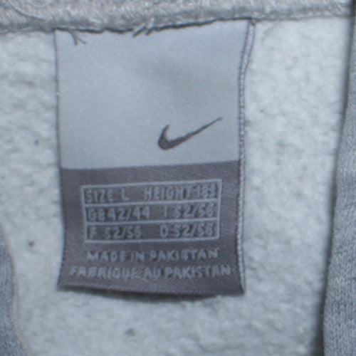 Mens UK Size L Nike Grey Full Zip Hoodie
