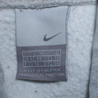 Mens UK Size L Nike Grey Full Zip Hoodie
