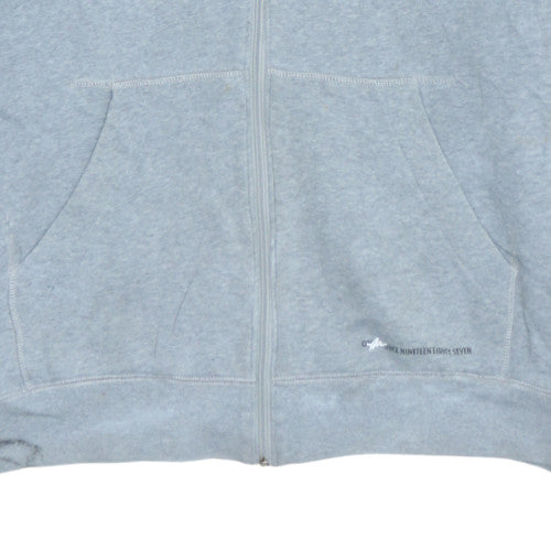 Mens UK Size L Nike Grey Full Zip Hoodie