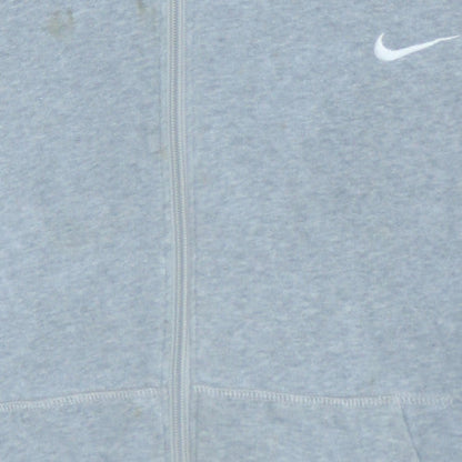Mens UK Size L Nike Grey Full Zip Hoodie
