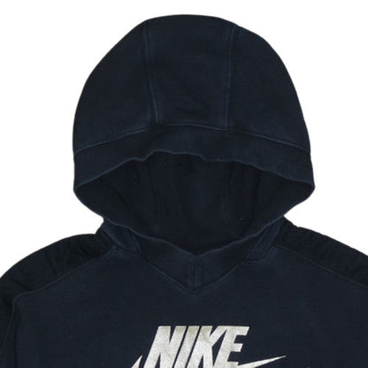 Nike Boys Black Pullover Hoodie L 146-156cm Fleece Sweatshirt