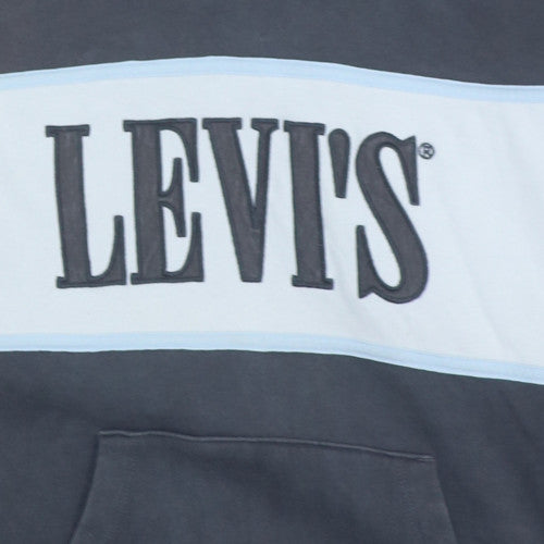 Mens UK Size XS Levi's Grey Pullover Hoodie