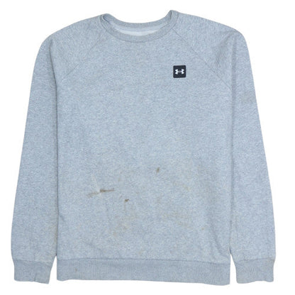 Mens UK Size S Under armour Grey Pullover Sweatshirt