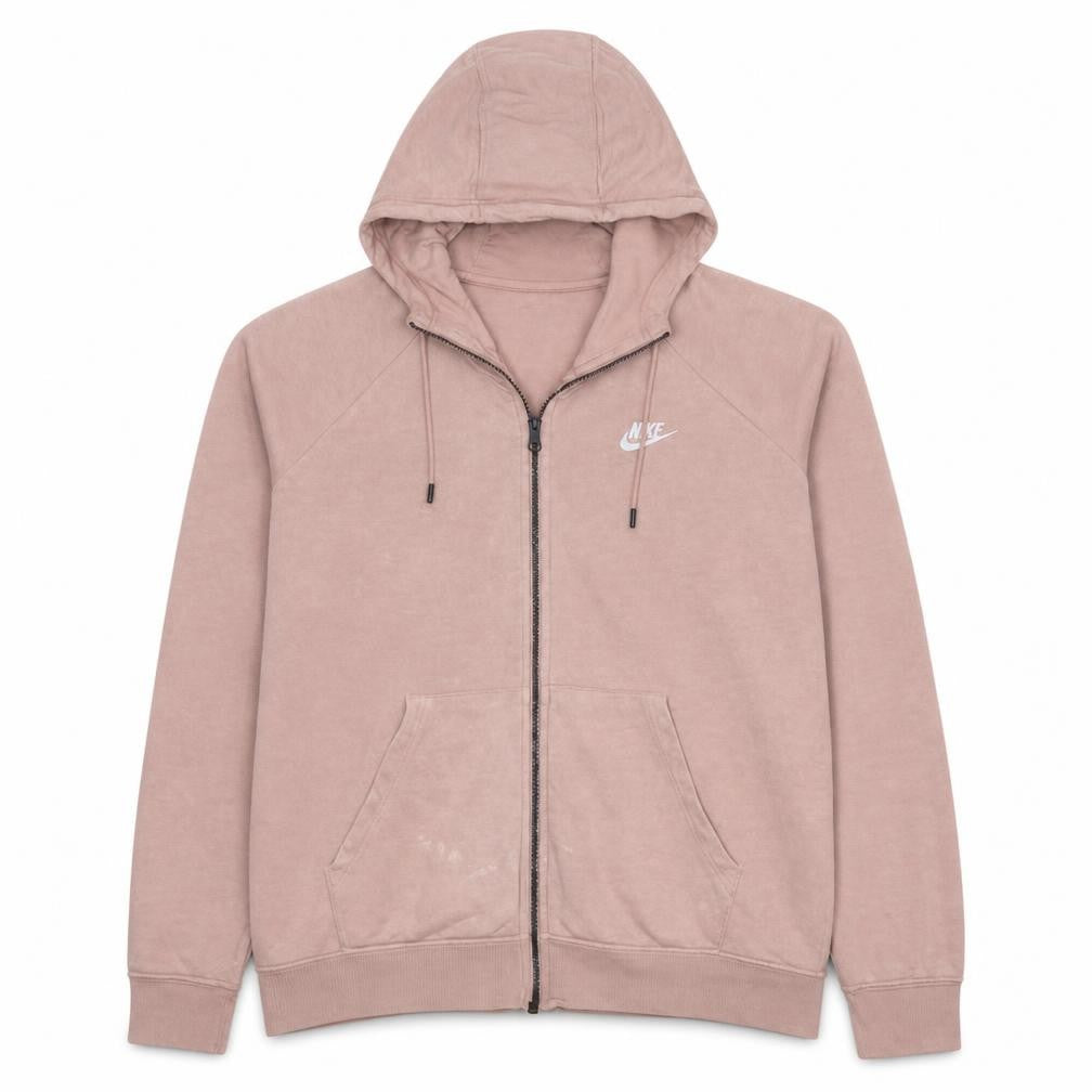 Womens UK Size L Nike Beige Full Zip Hoodie