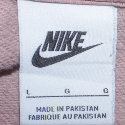 Womens UK Size L Nike Beige Full Zip Hoodie