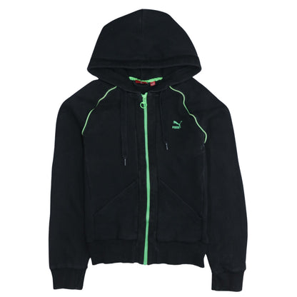 Womens UK Size 14 PUMA Black Full Zip Hoodie