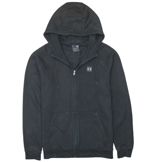 Mens UK Size M Under armour Black Full Zip Hoodie