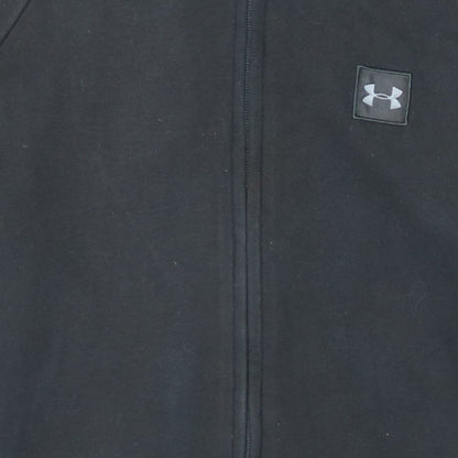 Mens UK Size M Under armour Black Full Zip Hoodie