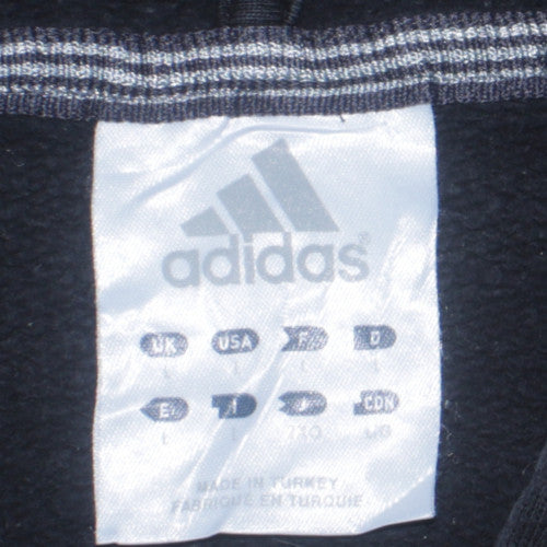Mens UK Size L adidas Black Pullover Hoodie