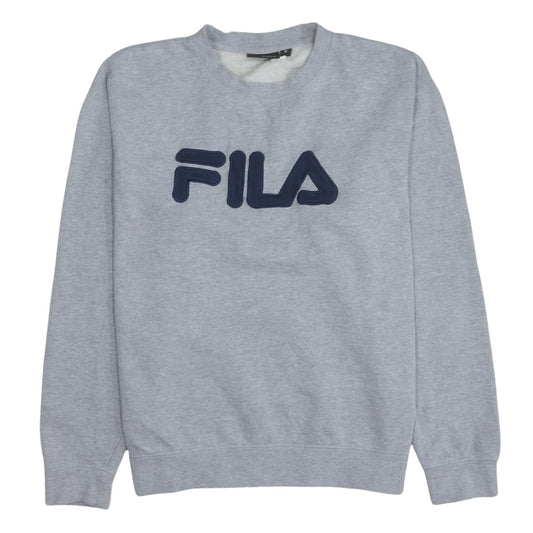 Mens UK Size M FILA Grey Pullover Sweatshirt
