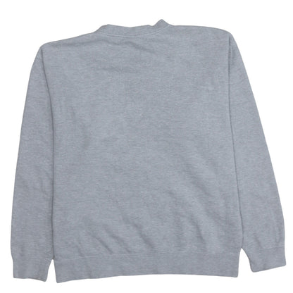 Fila Men's Grey Pullover Sweatshirt M Regular Fit Crew Neck Logo