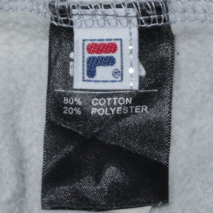 Fila Men's Grey Pullover Sweatshirt M Regular Fit Crew Neck Logo